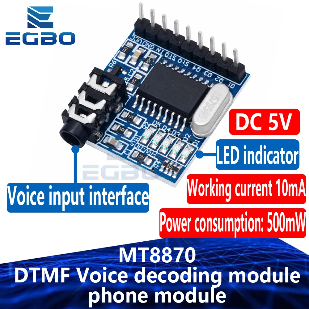 EGBO wholesale  MT8870 DTMF Voice decoding module phone module