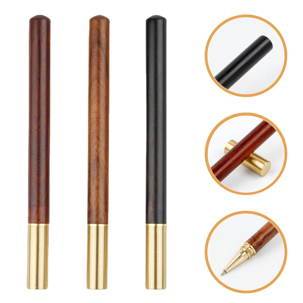 

3pcs Office Gel Large Capacity Fine Tip Multi-Function Business Pens Portable Smooth Writing With Lid Design Suitable