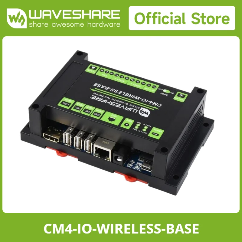 Waveshare Industrial IoT Wireless Expansion Module Designed for Raspberry Pi Compute Module 4, Suitable For Getaway