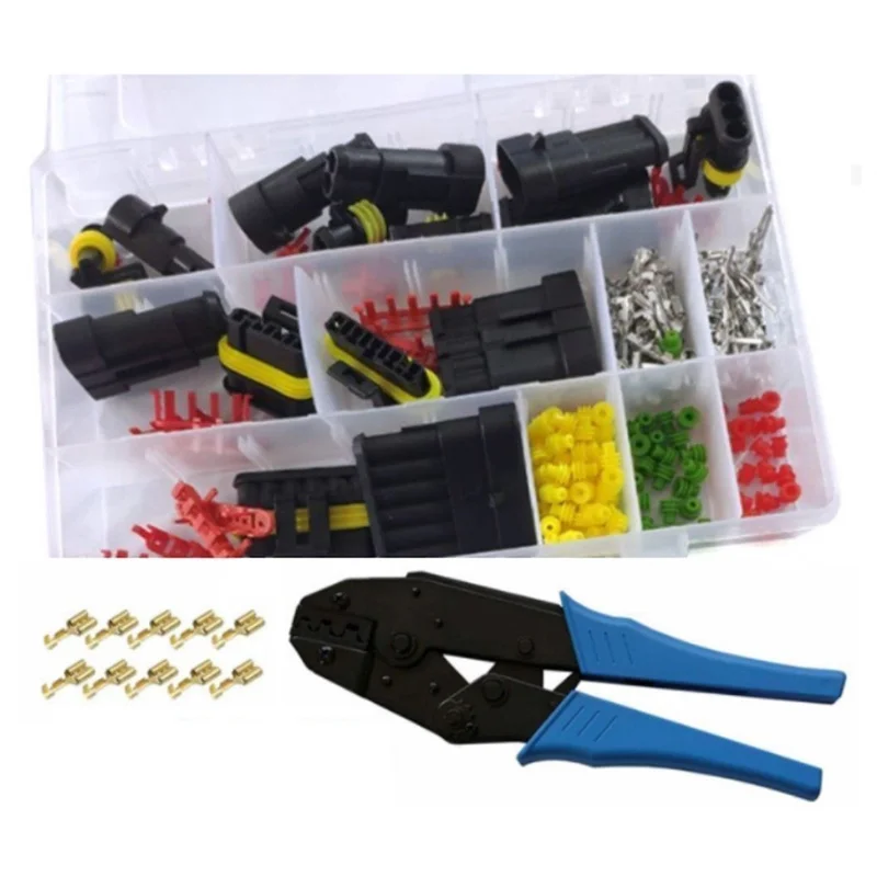 

ABKO-Connector Plug Waterproof Connector 1-6 Pin Super Car Motorcycle Super Seal Waterproof With Pliers