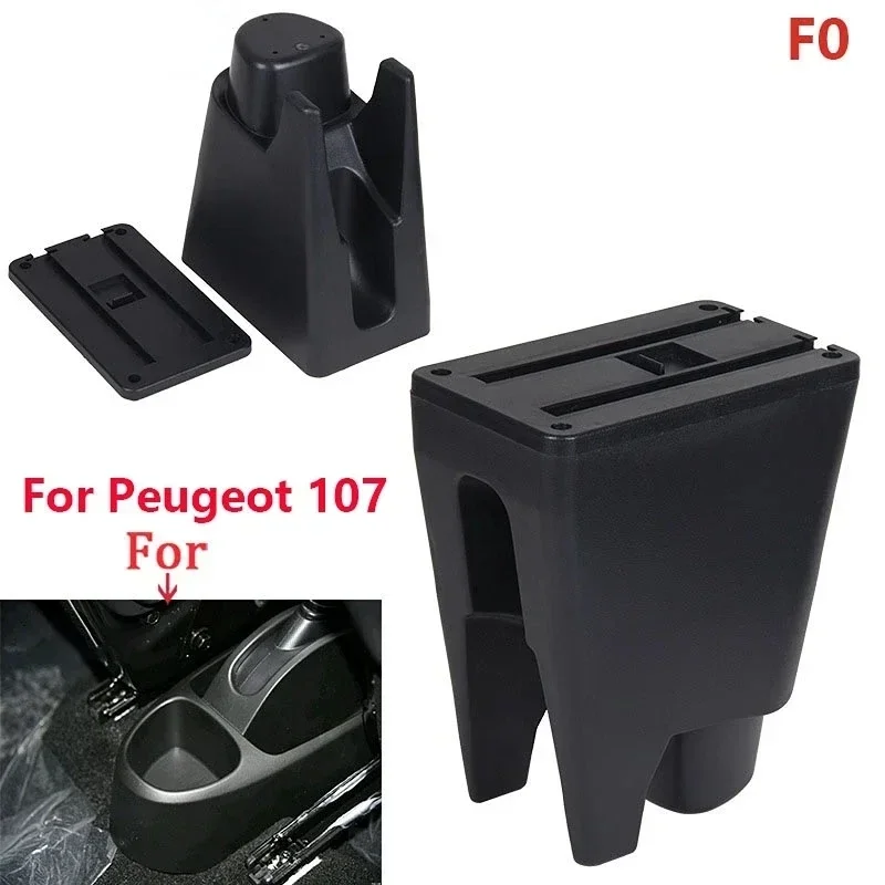 NEW For Peugeot 107 Armrest For Citroen C1 Toyota Etios Aygo BJ Armrest Box Car Accessories Store Box Interior Parts