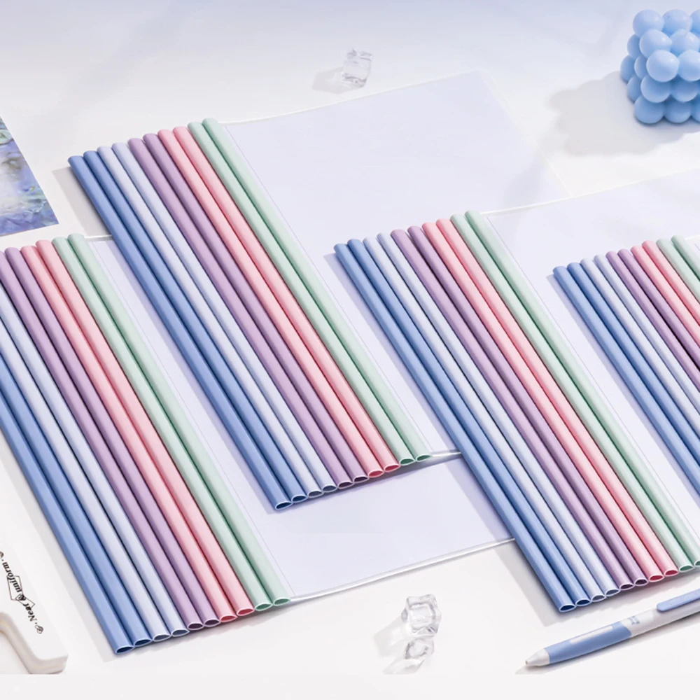 10/20Pcs A4 Transparent Plastic File Folders, Large‑Capacity Storage, Paper Organizer for Student Office Classification Supplies