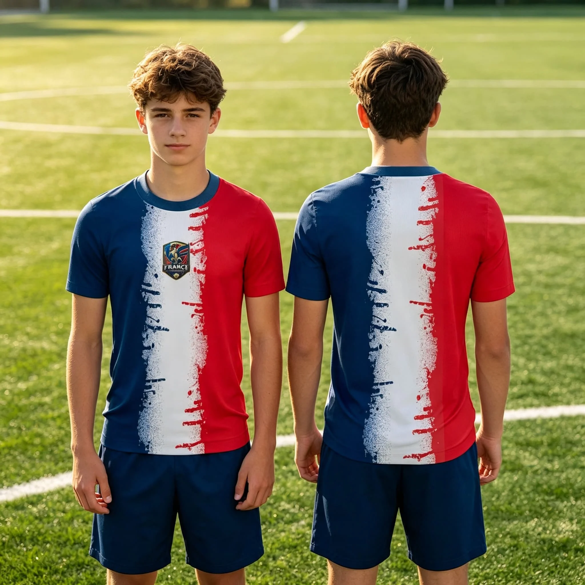 Summer France Rooster Casual 3D Tops Men T Shirt Women Tee Boys Top Children Parent Child Quick Dry Short Sleeves Kids Tshirt