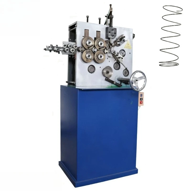 Automatic mechanical spring coiling machine, spring compression machine, key ring machine