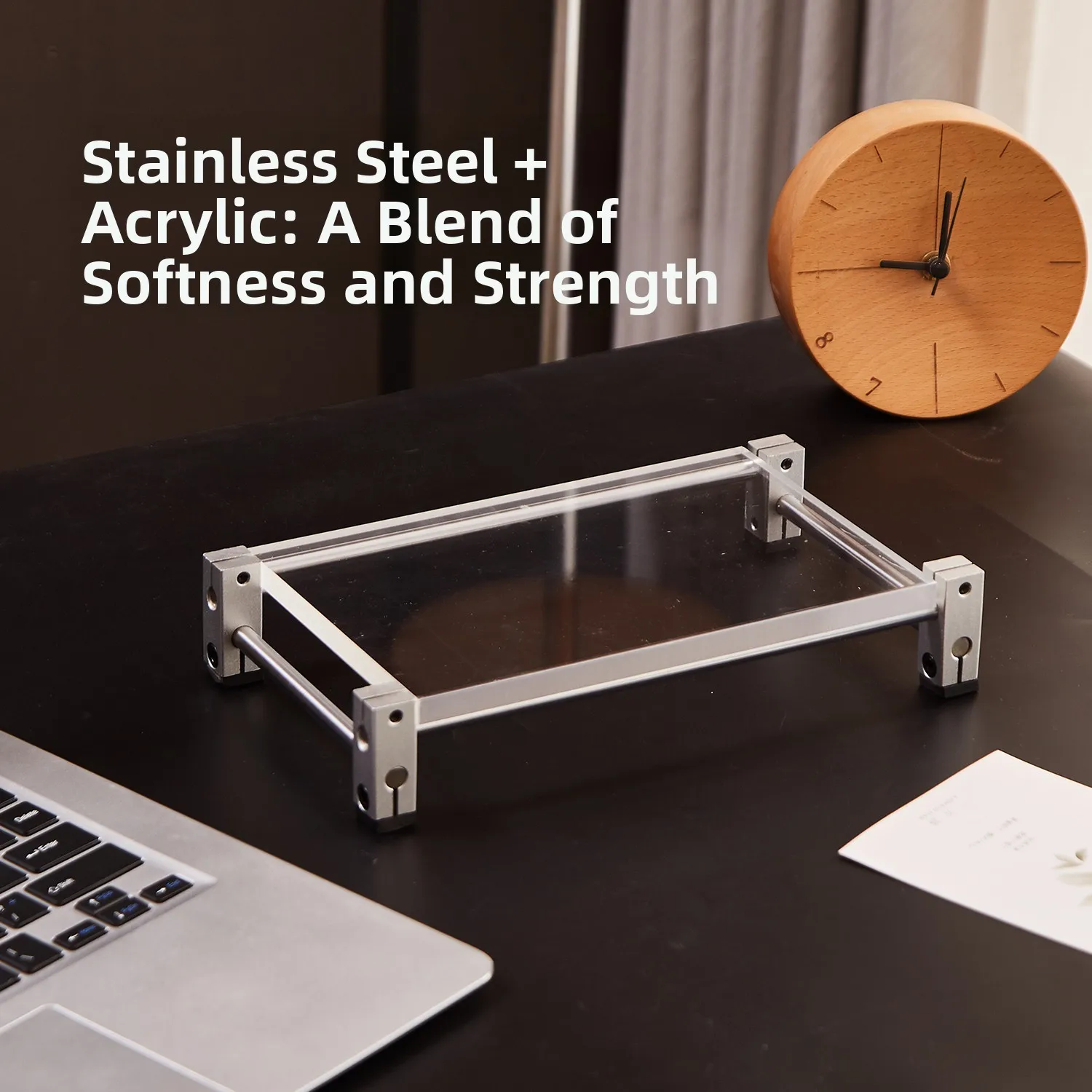 

Acrylic Tea Cup Stand Plate Axis Cup Holder Desktop Organizer Irregular ape Tea Tray Base Display Piece ular Online