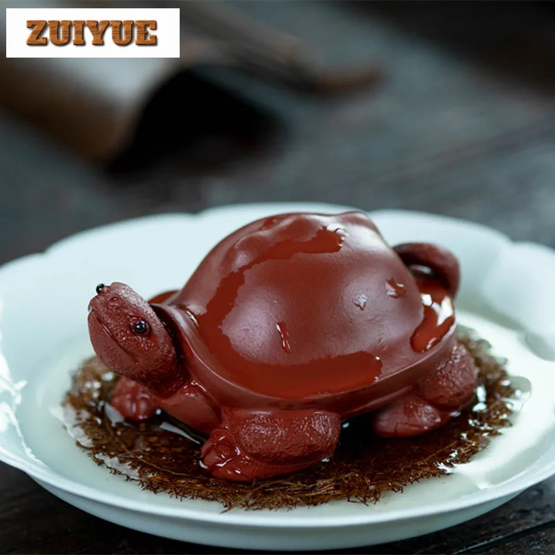 

Черепаха долговечности, фиолетовая глина, богатство, черепаха, чай, домашнее животное, ручная работа, счастливая модель, чайная фигурка, игрушки, чайная статуя Цзыша, подарок изготовлению