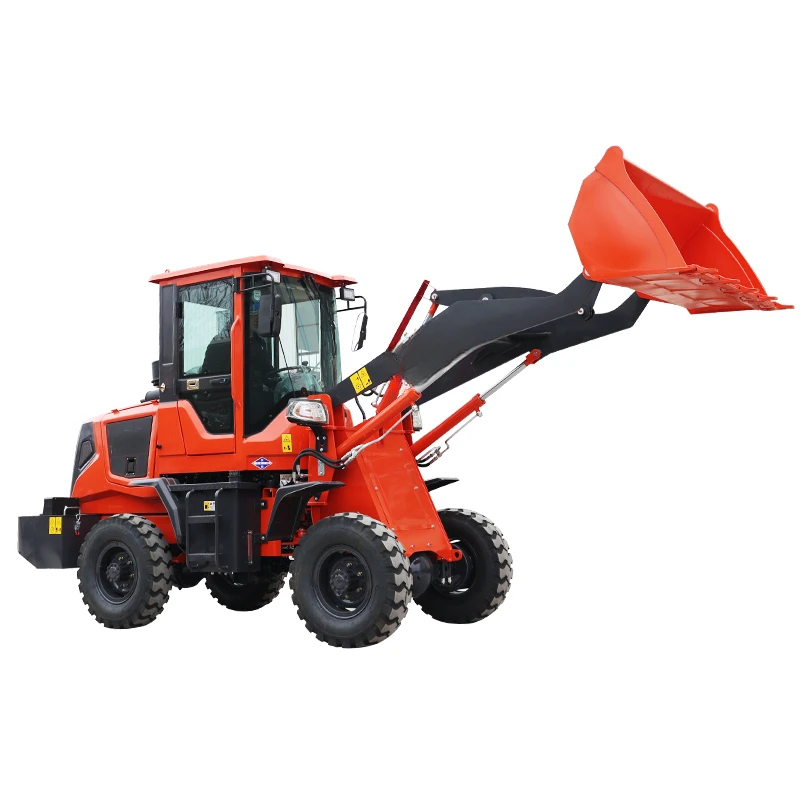 China Hydraulic Front end Mini Loader Multifunction Wheel Loader for Sale 1 Ton 2 ton 3 Ton  Diesel Compact Small Wheel Loader