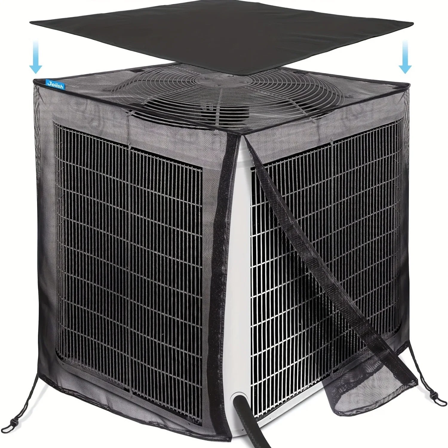 

Air Conditioner Cover Full Breathable Mesh With Detachable Waterproof Top Outside Dust-Proof Cover Outdoor