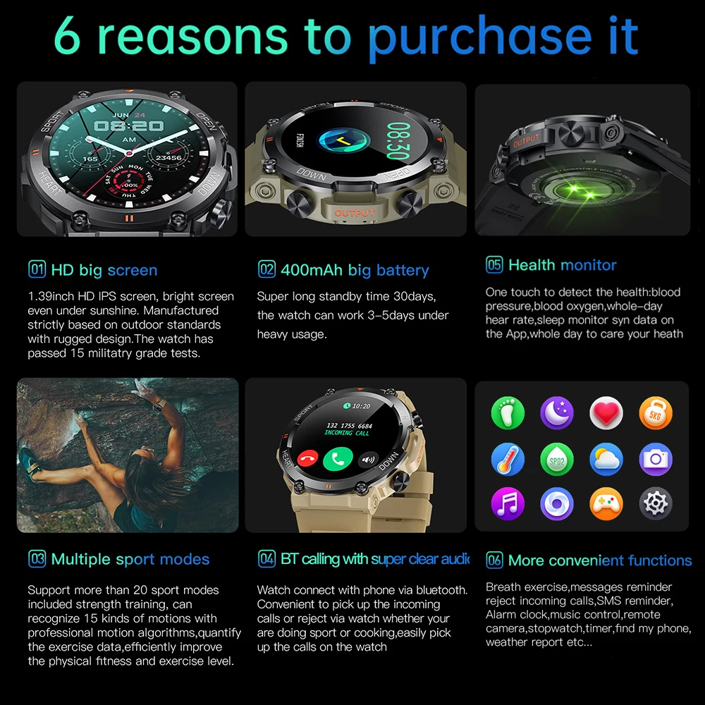 K56 Pro Smart Uhr für Männer Frauen Outdoor Sport Smartwatch Frauen Bluetooth Anruf Armbanduhr Fitness Armband Gesundheit Monitor Uhr