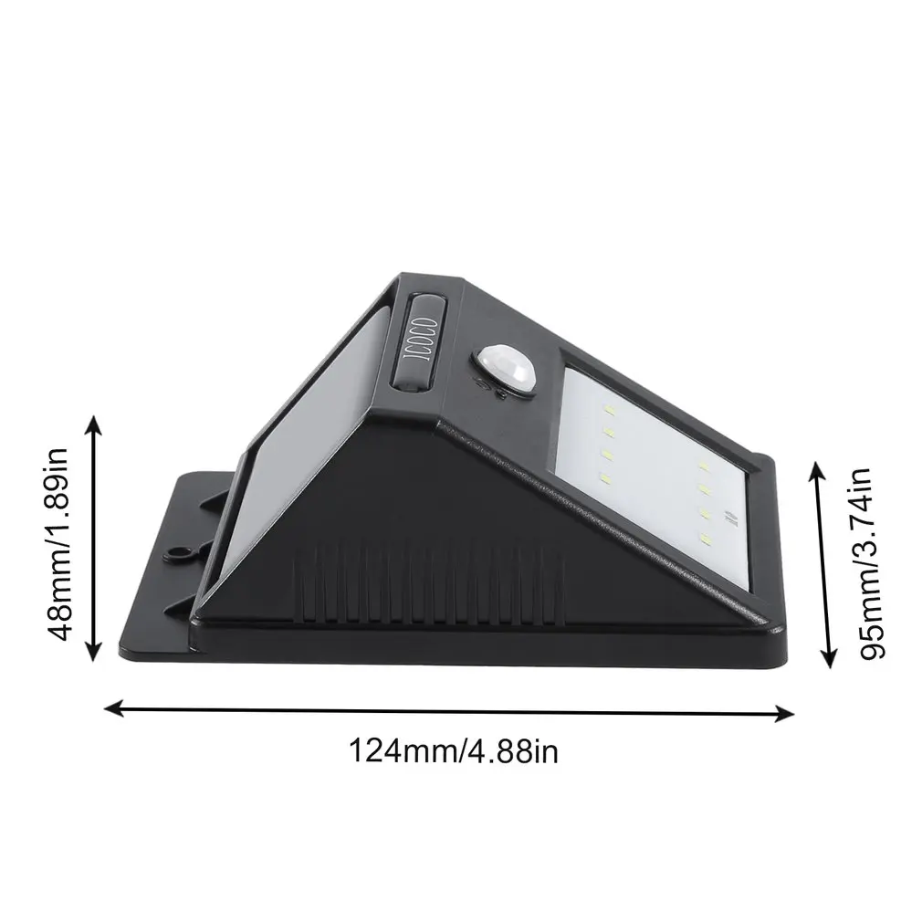 8 LED Solar Light Outdoor Solar Lamp Powered Sunlight Waterproof PIR Motion Sensor Street Light For Garden Decoration