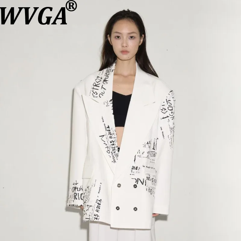 

WVGA весна осень новый мужской прилив граффити цветные блоки модные пиджаки с длинными рукавами нишевые шикарные повседневные широкие костюмные брюки Ins W15266