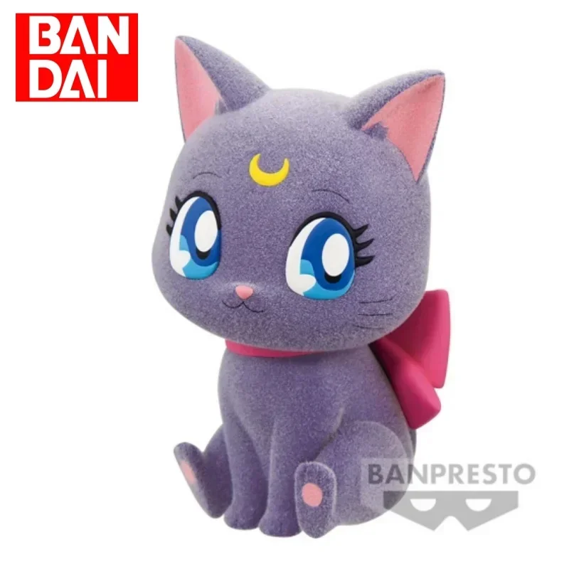 In magazzino Genuine Bandai Anime Figure Sailor Moon Doll Luna Timmis Diana Cat Model piccola statua Kawaii Cute Collection Decoration