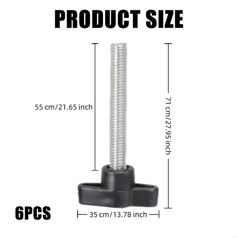  6PCS Hand Operated Screws Ergonomic Handle Design Rustproof for Home Improvement