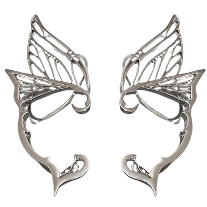 Fantasy Fairy Ear-Clips  Wing Earrings Exquisite Elf Ear Cuffs for Girl