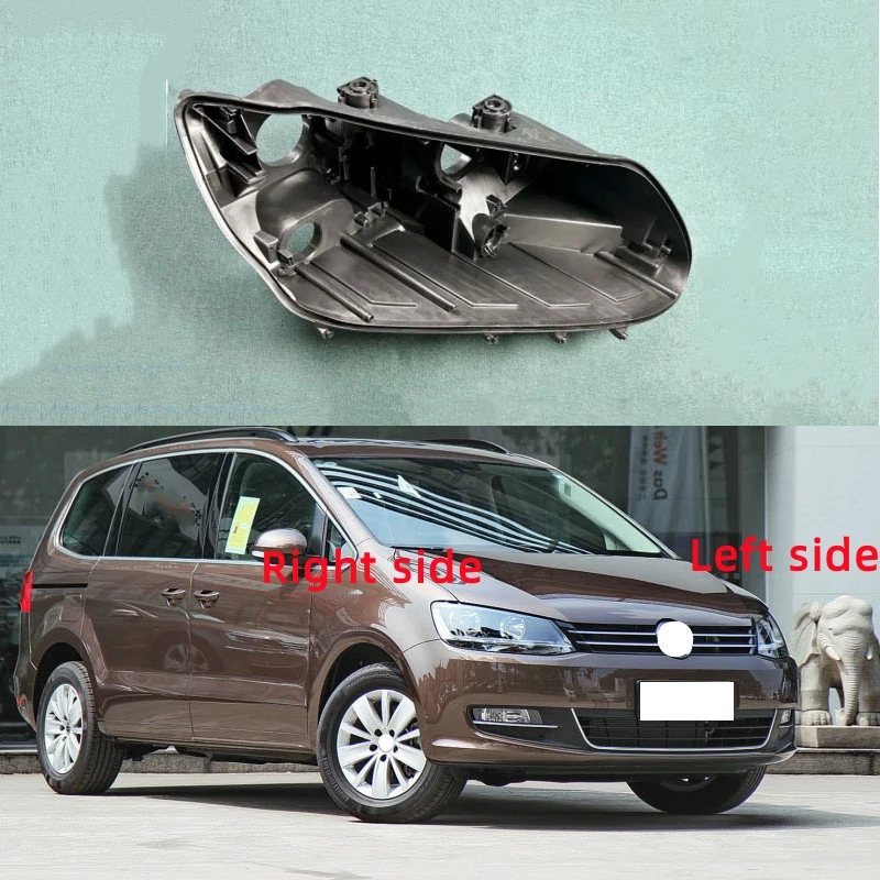 

For Volkswagen VW Sharan 2012 2013 2014 2015 - 2019 Headlight Base Replacement Headlamp House Headlight Black Back Rear Shell