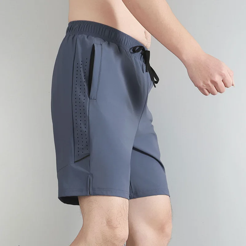 Quick Dry Breathable Men's Running Shorts for Outdoor Sports with Side Pockets and Mesh Panels Lightweight Shell Summer Running