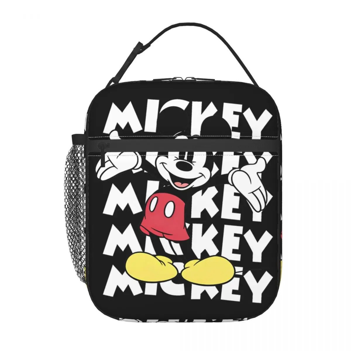 Public Domain Mickey Mouse Cartoon Insulated Lunch Bag Cooler Lunch Container High Tote Lunch Box Bento Pouch Beach Outdoor