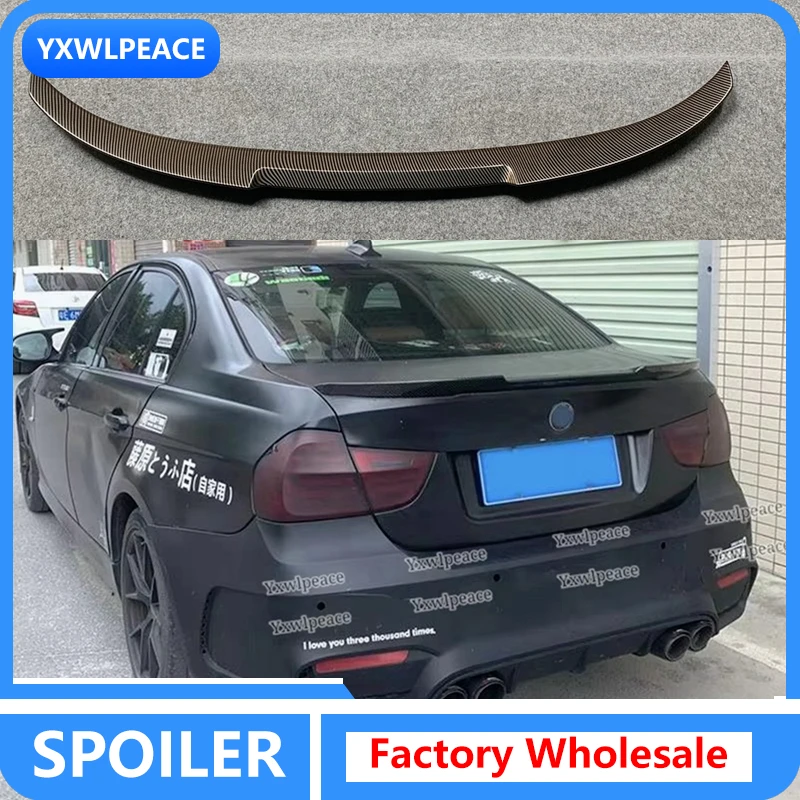 

For BMW 3 Series 320i 320d E90 M4 Style Spoiler 2005--2011 High Quality ABS Plastic Rear Trunk Cover Spoiler Car Styling