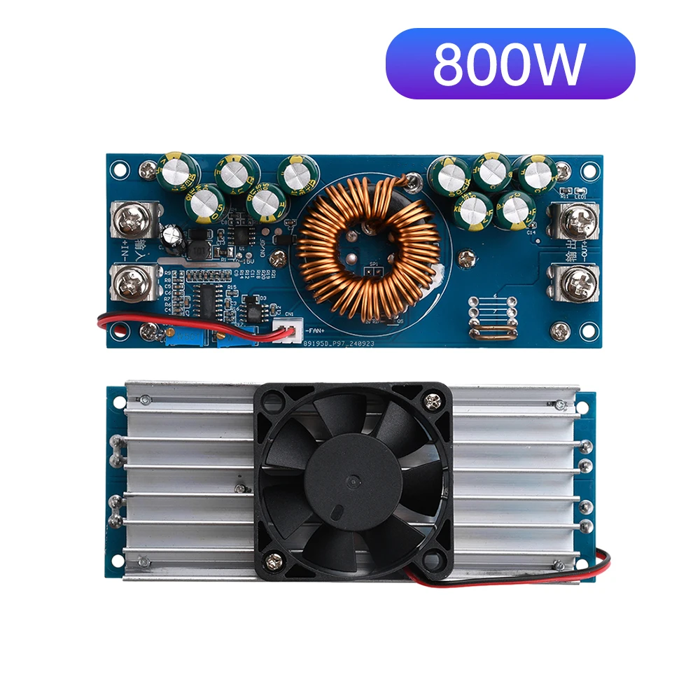 800W 1200W High Power DC Step-down Power Supply  28A 50A DC Adjustable Buck Voltage Power Current Module DC15V-90V to DC2.5V-72V