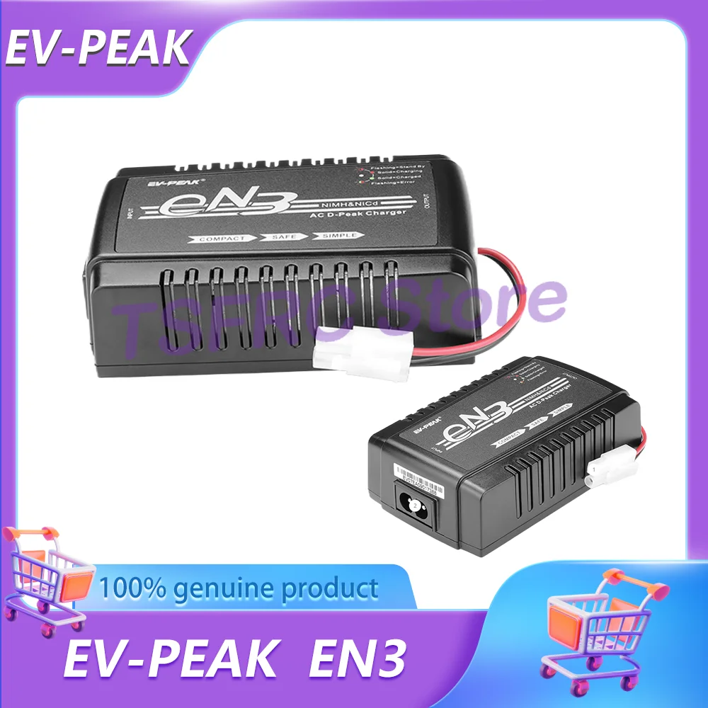 

EV-PEAK EN3 30W/3.5A Easy Intelligent Balance Charger Suitable for RC, FPV, Robot, Car, UAV, Helicopter, Large aircraft