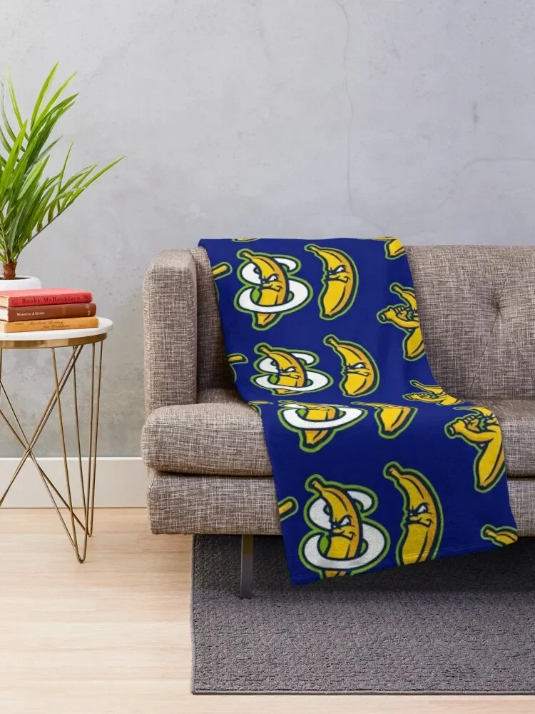 Savannah Bananas Throw Blanket Designers Bed Blankets