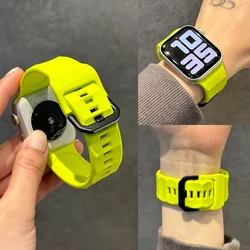 Sport Silicone Strap For Apple Watch Band 45mm 44mm 42mm Silicone Strap Bracelet Correa Watchband For Apple Watch Ultra 2 49mm