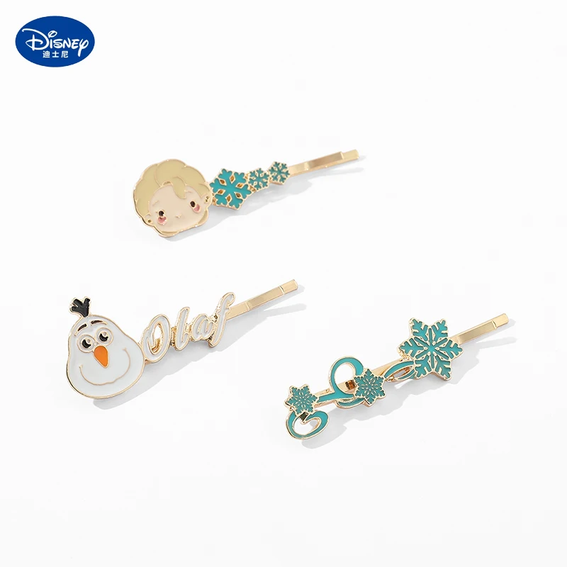 Disney Frozen Elsa Olaf Barrettes เด็ก Haar อุปกรณ์เสริมคลิปผมคลิปโลหะ Claw ขนาดใหญ่เจ้าสาวผมเครื่องประดับเครื่องประดับ