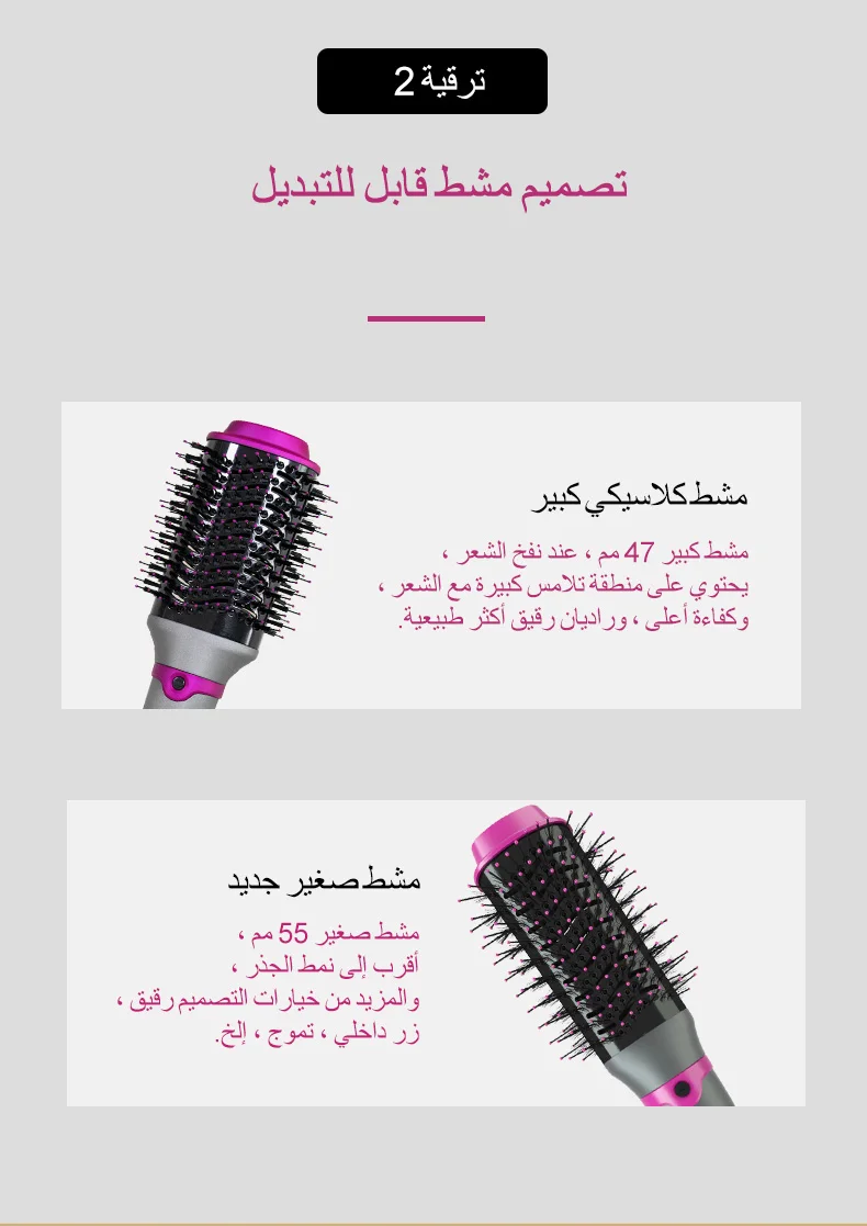 2 in 1 Electric Hair Straightener Brush & Curler Anti-Scald Fast Heating Hair Styling Tool Professional Salon Hair Beauty Device