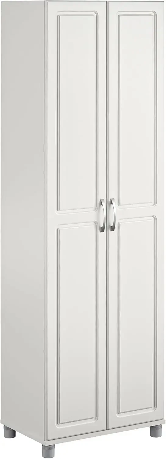 

Kendall 24" Cabinet in White,Cabinet features 2 fixed and 3 adjustable shelves to customize your storage