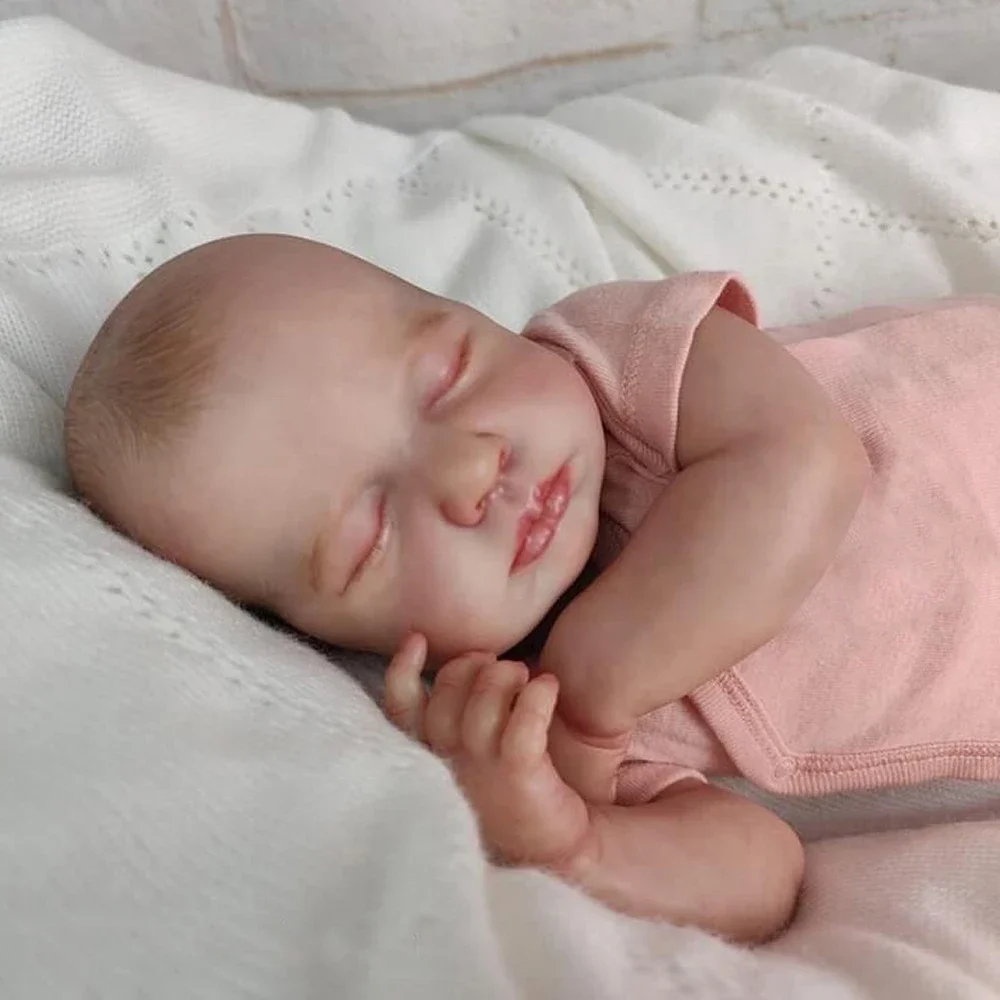 

Risbecko Adorable 20 Inch Lifelike Reborn Baby Doll - Hand Painted with Visible Veins Doll - Birthday Gift/Christmas Gift