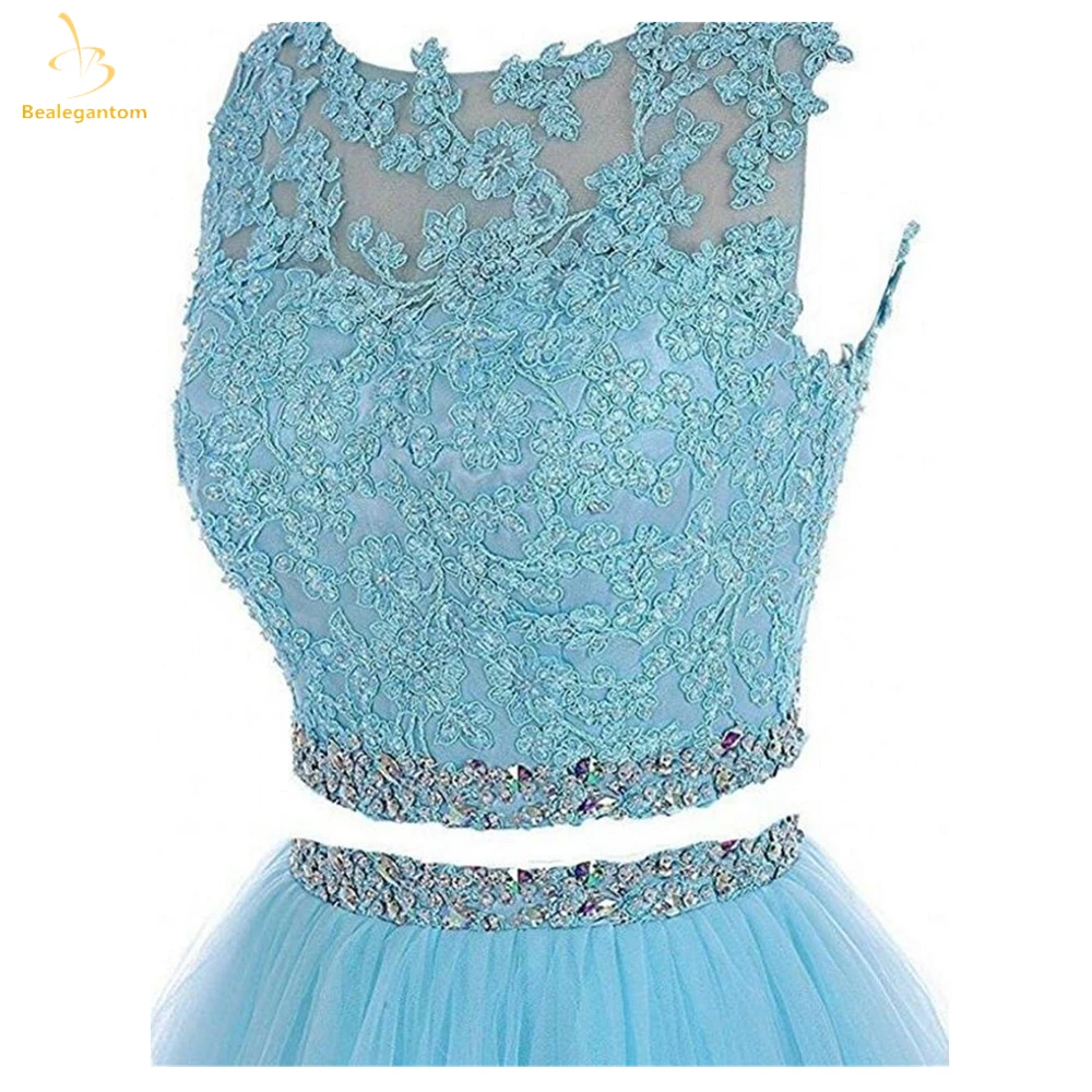 Bealegantom New Lovely Duas Peças Curtas Prom Dresses 2023 Querida Frisada Homecoming Graduação Vestido de Festa Formal