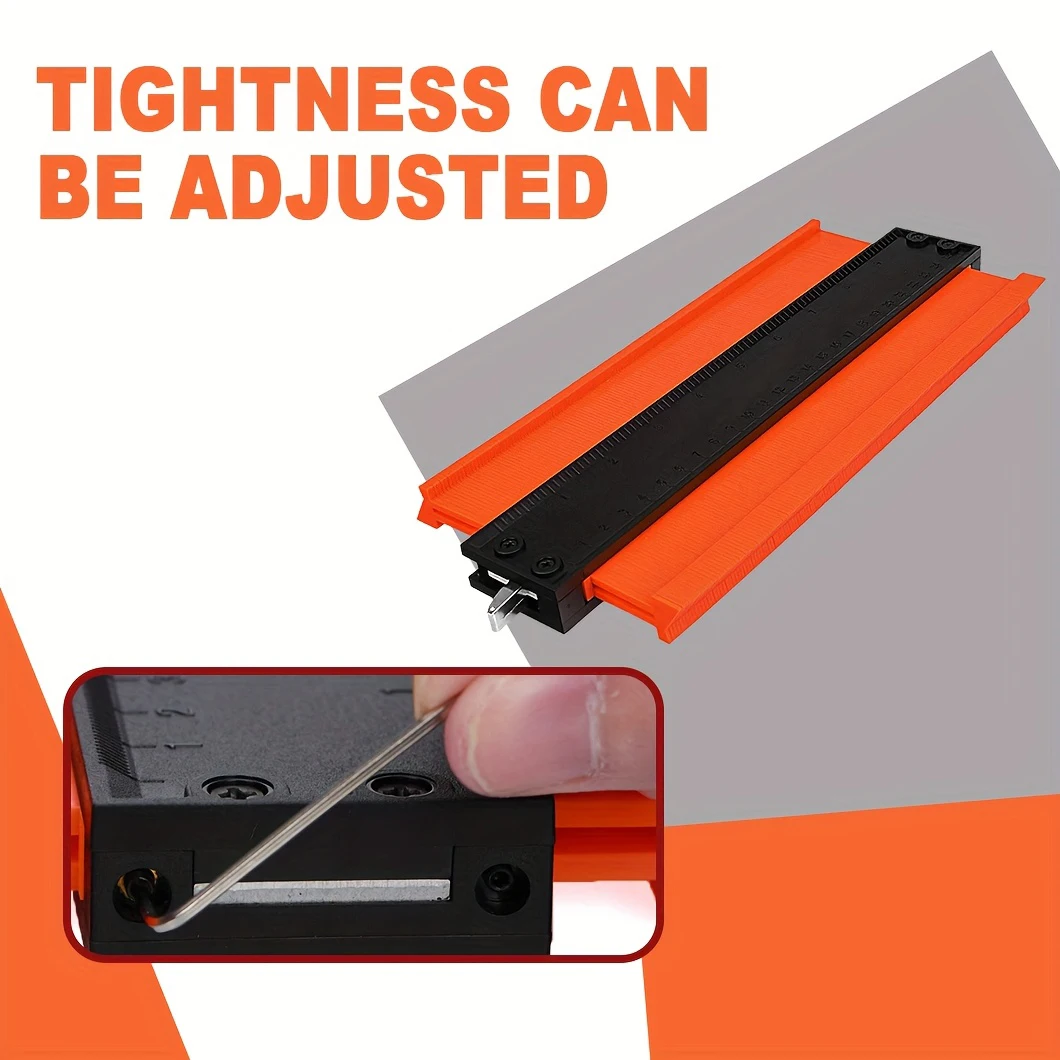 

1 шт., контурный калибр, дублирование, регулируемый замок, точное копирование, неправильная форма, неправильная деревообрабатывающая трассировка, инструмент для снятия ловли