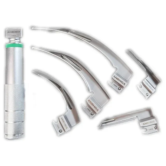 Child Adult Optic Fiber Anesthesia Throat Detection Handheld Laryngoscope