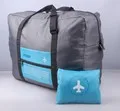 Koreaanse Waterdichte Nylon Opvouwbare Reisopbergtas Grote Capaciteit Vliegtuig Trolley Tas Reisduffels 46X34.5X20Cm