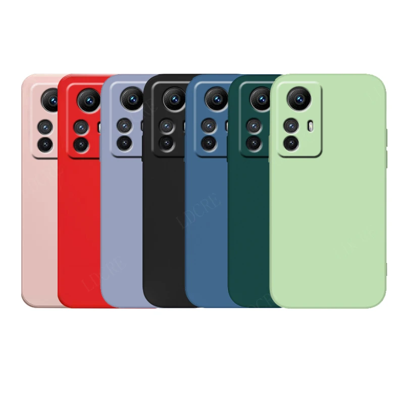 Para funda Xiaomi Redmi Note 12S funda Redmi Note 12S Capas trasera de silicona líquida suave TPU Fundas Redmi Note 10 11 12 Pro Plus 12S