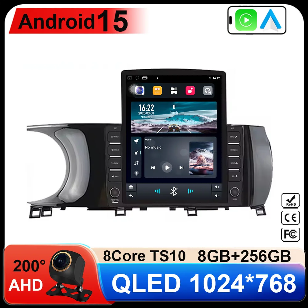 9.7 Android 15 Carplay Auto Screen Car Radio Multimedia Player For Kia K5 3 III 2020-2021 DSP 2din Autoradio Stereo Head Unit