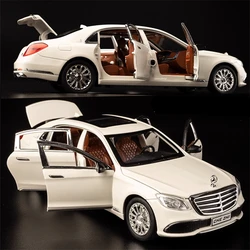 E-Class E300 L Alloy Car Model, Diecasts de Simulação, Veículos Metálicos, Modelo Automóvel, Coleção Leve e Som, Brinquedos para Crianças, Presentes, 1:24