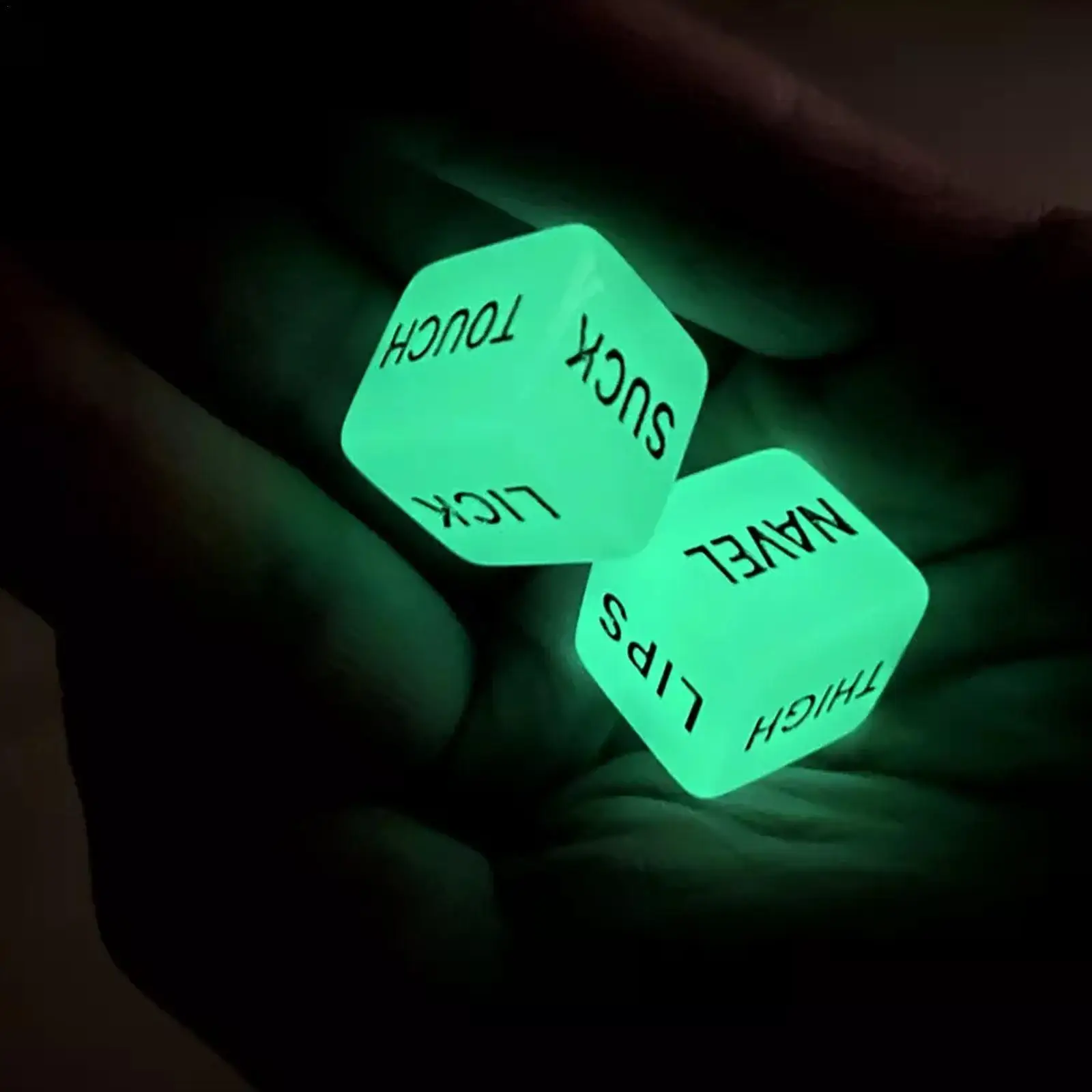 2pcs Funny Glow In Dark Love Dice Toys Adult Couple Lovers Games Aid Sex Party Toy Valentines Day Gift For Boyfriend Girlfriend