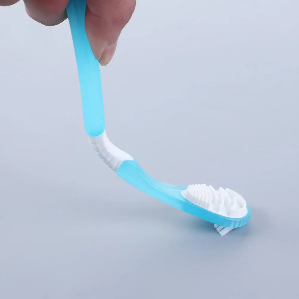 Bathing Oral Hygiene Tools Bathroom Fresh Breath Mouth Brush Tongue Cleaner Brush Toothbrush Double Side Tongue Scraper