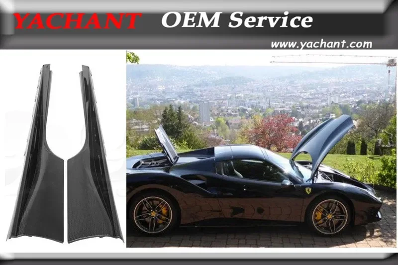 

Car-Styling Auto Accessories CF Carbon Fiber Side Skirts Fit For 2015-2019 F488 GTB & Spider OEM Style Side Skirts