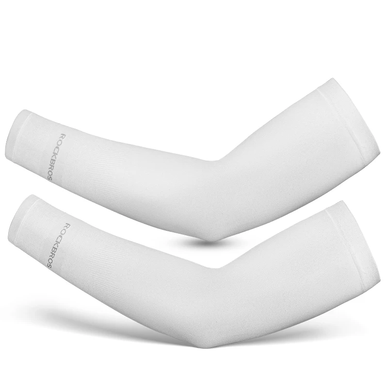 ROCKBROS Ijs Zijde Fietsmouwen Zomer Ademend Fietsen Armbescherming Outdoor Zon UV Beschermen Sport MTB Racefiets Mouwen