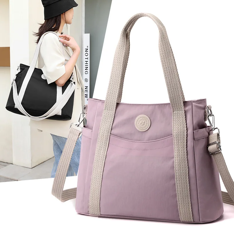 2024 Women's Tote Bag Large Capacity Water Proof Shoulder Bag Versatile Multi layered Crossbody beach Bag Travel storage handbag