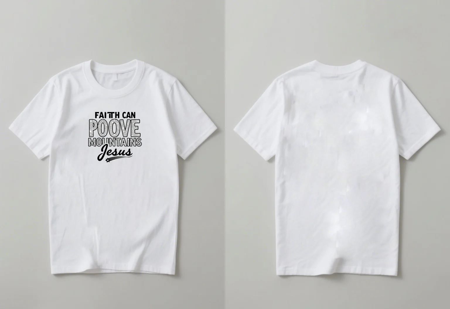 เสื้อยืดแฟชั่นลายไล่เฉดสี ตัวอักษร แนวโน้มใหม่ปี 2025 เสื้อยืดคอกลมลำลองสำหรับผู้ชายและผู้หญิง