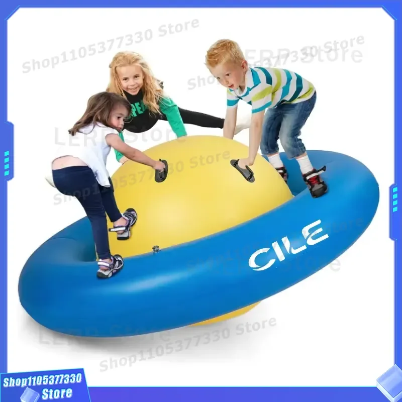 Custom PVC Material Inflatable Water Gyroscope Spinning Top 7-12FT Water Park Toy