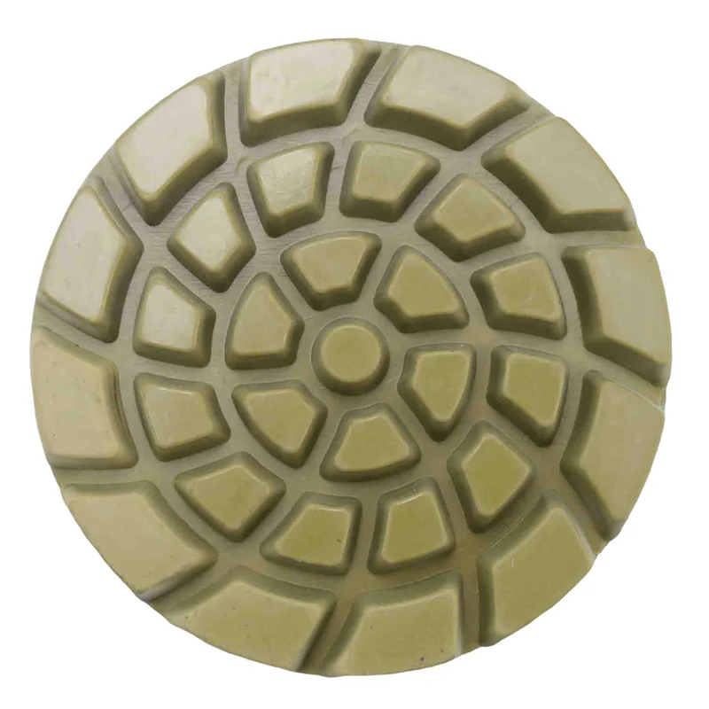 A20F-6 PCS Diamant-Bodenpolierpads, Harzbindung, Terrazzo-Bodendurchmesser 10,2 cm