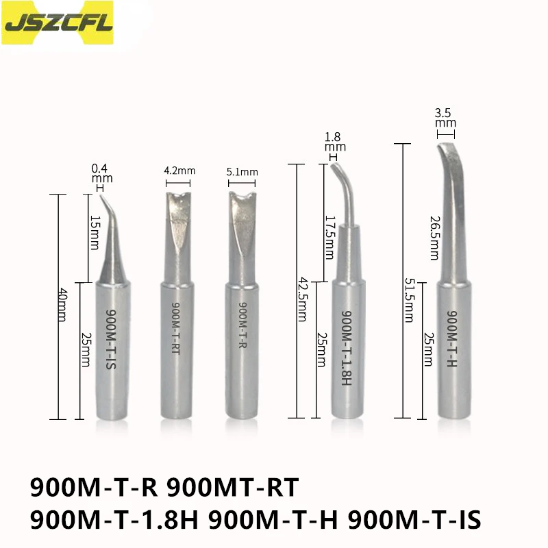 

5PCS 900M-T Soldering Iron Tips 900M-T-R 900M-T-IS Welding Tools Soldering Tip for 936 Soldering Station Rapid Heating