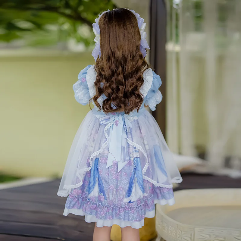 Girls' Lolita summer new children's clothing foreign style Lolita princess dress autumn and winter skirt