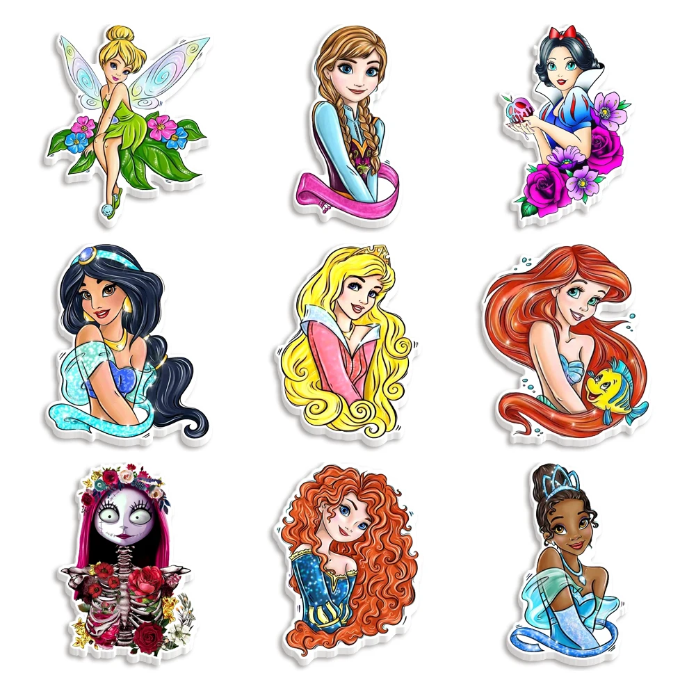 10pcs/lot Mini Disney Princess Up In The Air Acrylic Flatback Planar Resins Custom For Jewelry Accessories