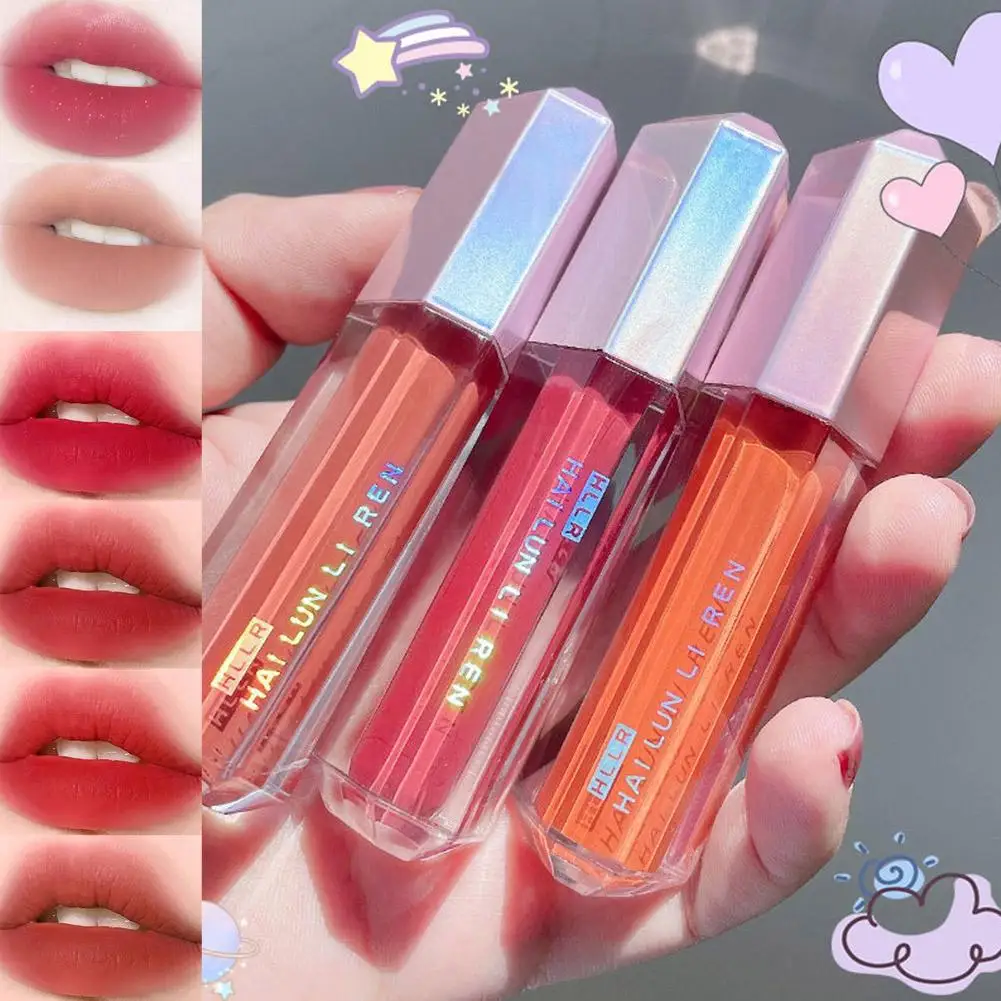 Daily Lip Care Oil Moisturizing Lip Tint Velvet Long-lasting Lip Lipstick Jelly Stain Matte Makeup Liquid Plumping N3C7