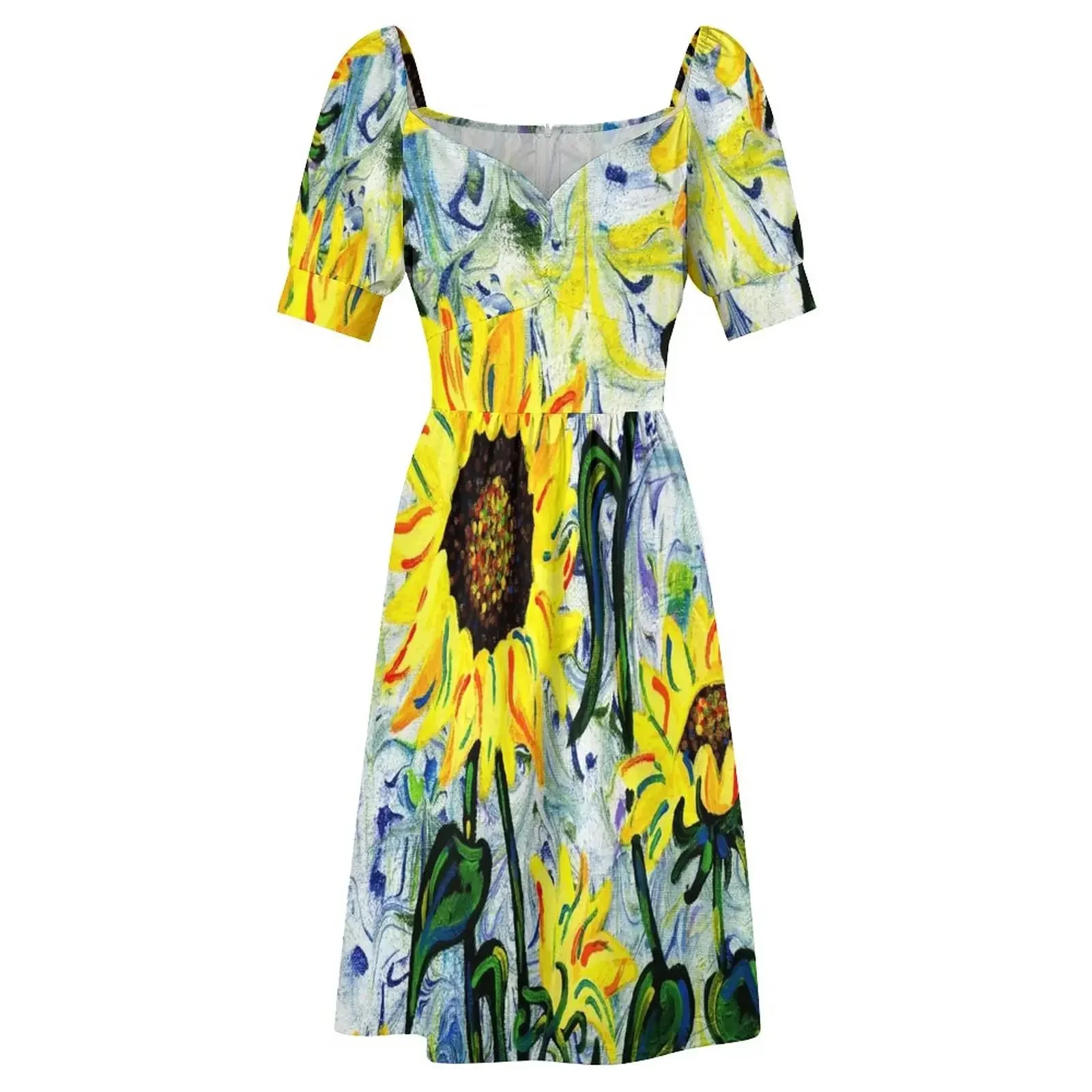 Wild Sunflower Sleeveless Dress Women dresses summer women's summer dress 2025 Dress